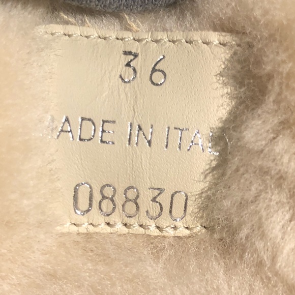 Prada Size 36 Nappa Leather Shearling Mules Rare !!! Extra-light Authentic - Picture 10 of 16